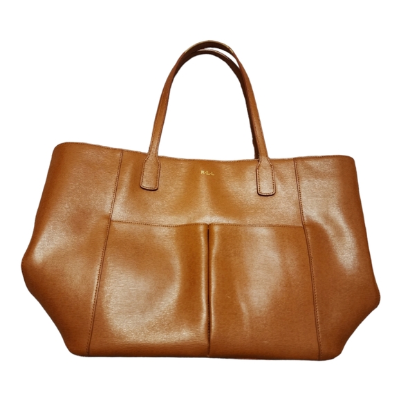 Lauren Ralph Lauren Handbags - Lauren Ralph Lauren Leather Shopper Tote